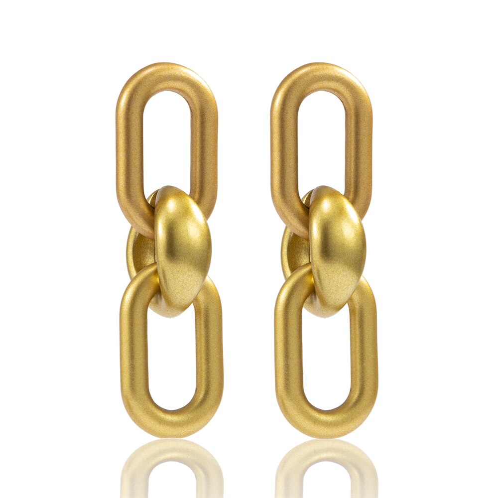 Victoria's Vogue Punk Plastic Geometric Round Circle Square Drop Dangle Earrings Women Rhinestones Crystal Hanging Earrings Jewelry