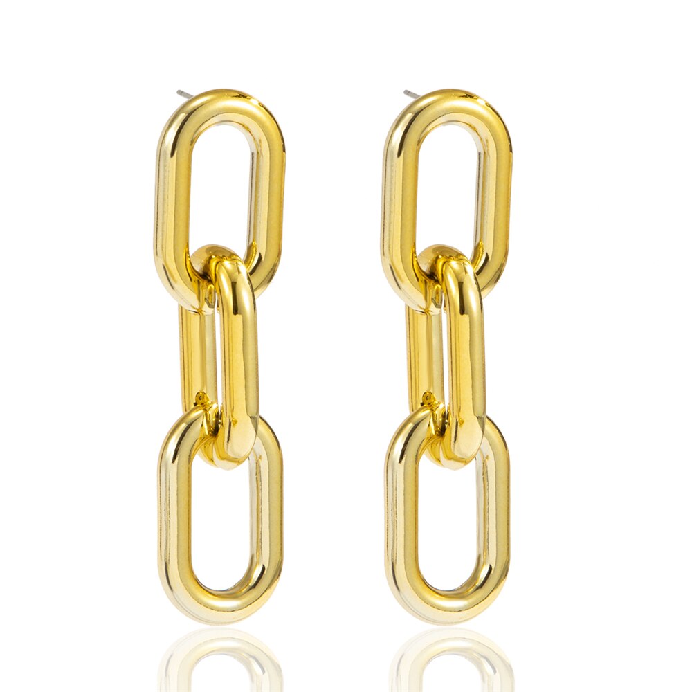 Victoria's Vogue Punk Plastic Geometric Round Circle Square Drop Dangle Earrings Women Rhinestones Crystal Hanging Earrings Jewelry