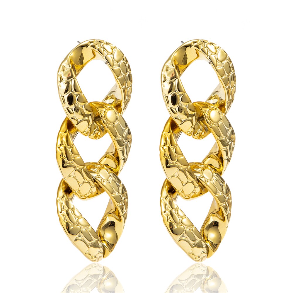 Victoria's Vogue Punk Plastic Geometric Round Circle Square Drop Dangle Earrings Women Rhinestones Crystal Hanging Earrings Jewelry