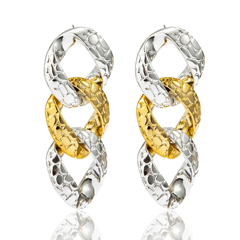 Victoria's Vogue Punk Plastic Geometric Round Circle Square Drop Dangle Earrings Women Rhinestones Crystal Hanging Earrings Jewelry