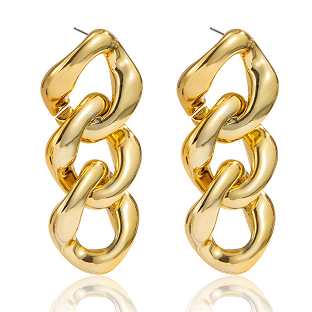 Victoria's Vogue Punk Plastic Geometric Round Circle Square Drop Dangle Earrings Women Rhinestones Crystal Hanging Earrings Jewelry