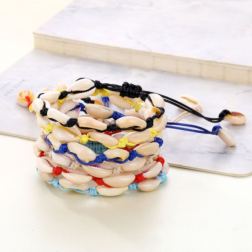 Victoria's Vogue Sea Shell Anklet For Women Foot Jewelry Summer Beach Barefoot Bracelet Ankle On Leg For Lady Bohemian Jewelry Accessories