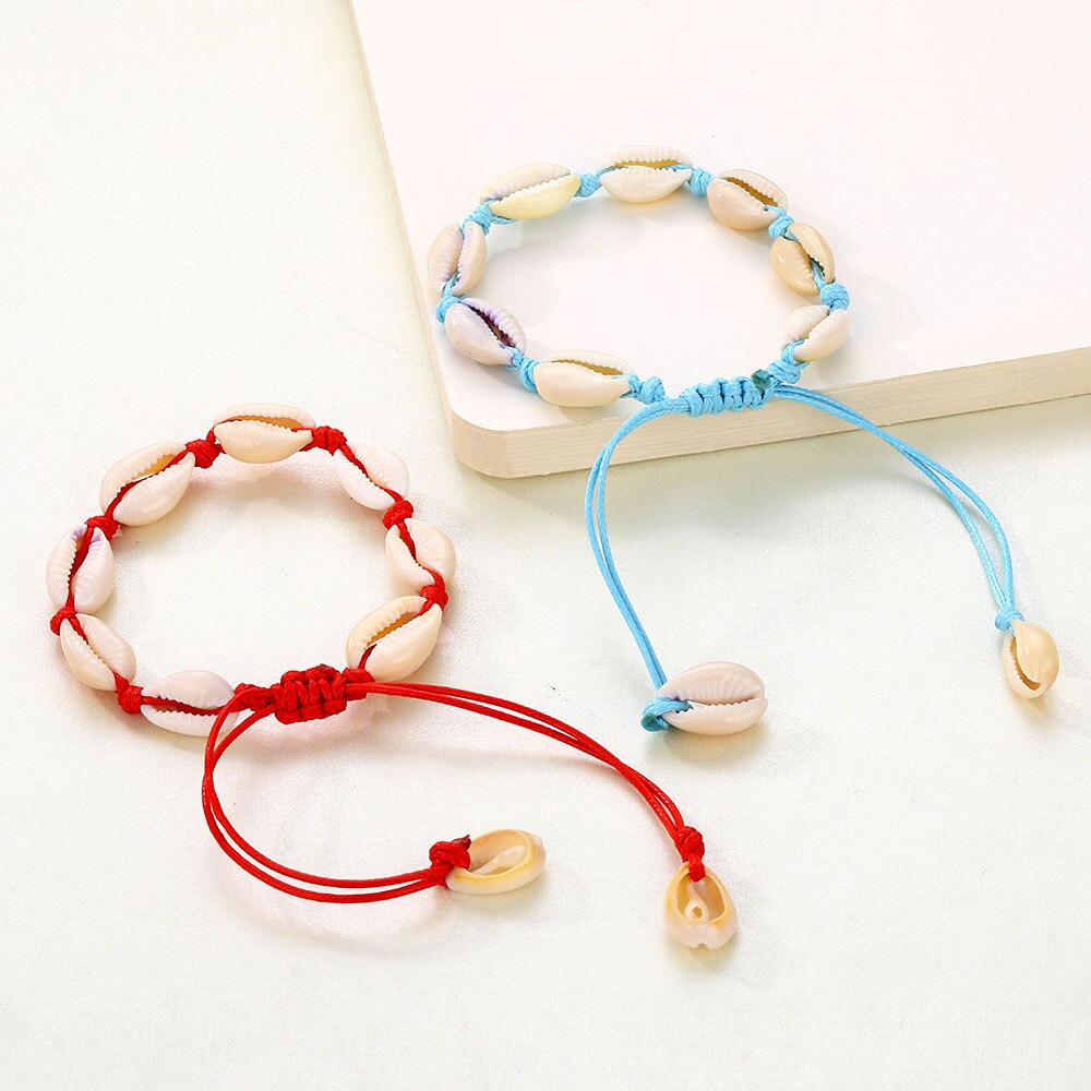 Victoria's Vogue Sea Shell Anklet For Women Foot Jewelry Summer Beach Barefoot Bracelet Ankle On Leg For Lady Bohemian Jewelry Accessories