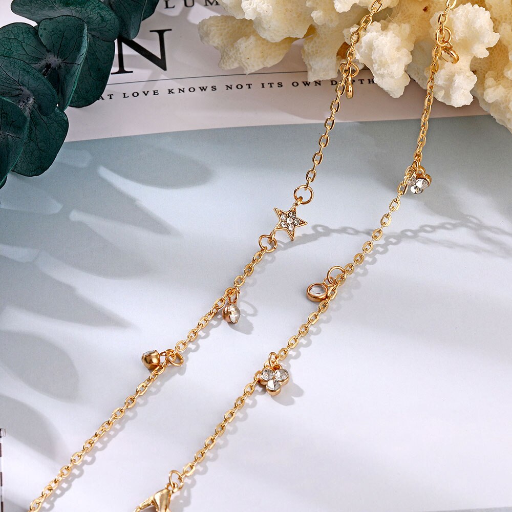 Victoria's Vogue Bohemia Chain Anklets for Women Foot Accessories 2021 Summer Beach Barefoot Sandals Bracelet ankle on the leg Female