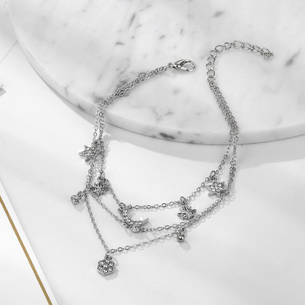 Victoria's Vogue Bohemia Chain Anklets for Women Foot Accessories 2021 Summer Beach Barefoot Sandals Bracelet ankle on the leg Female