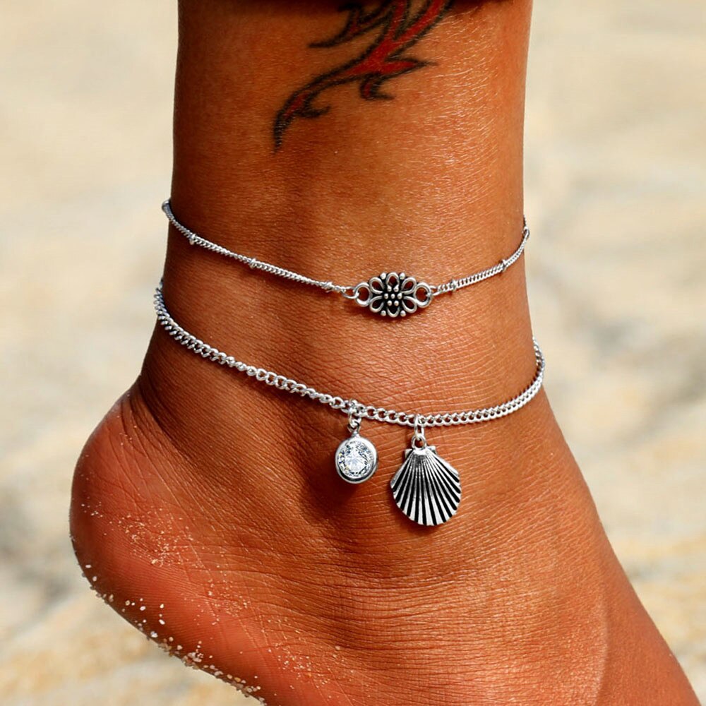 Victoria's Vogue Vintage Shell Beads Anklets for Women Starfish Sea Turtle Multi Layer Anklet Leg Foot Bracelet Handmade Bohemian Jewelry Victoria's Vogue Vintage Shell Beads Anklets for Women Starfish Sea Turtle Multi Layer Anklet Leg Foot Bracelet Handmade Bohemian Jewelry