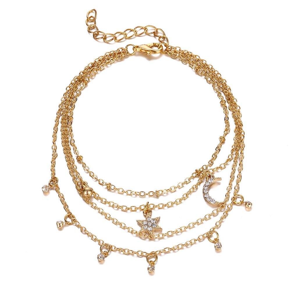 Victoria's Vogue Gold Ankle Chains Female Simple Crystal Anklets for Women Multilayer Anklet Bracelet 2020 Fashion Summer Beach Foot Jewelry Victoria's Vogue Gold Ankle Chains Female Simple Crystal Anklets for Women Multilayer Anklet Bracelet 2020 Fashion Summer Beach Foot Jewelry