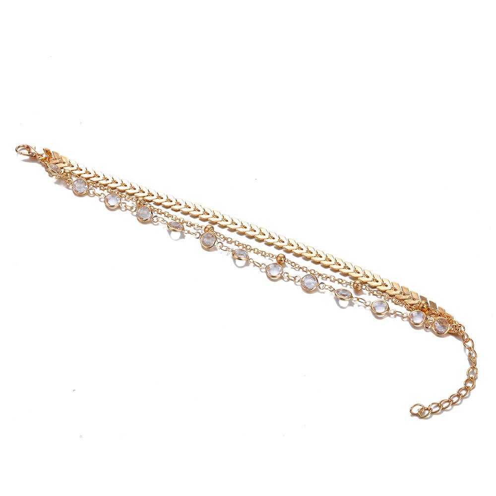 Victoria's Vogue Crystal Sequins Anklet Set for Women Beach Foot Jewelry Vintage Statement Anklets Boho Style Jewelry Summer Party 3pcs /Set Victoria's Vogue Crystal Sequins Anklet Set for Women Beach Foot Jewelry Vintage Statement Anklets Boho Style Jewelry Summer Party 3pcs /Set