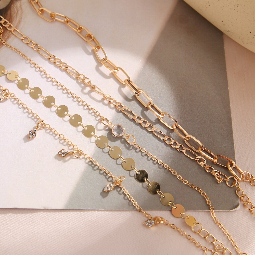 Victoria's Vogue Bohemian Vintage Metal Chains Bracelet For Women Korean Female Bangles Bracelet 2021 Charms Fashion Couple Jewelry