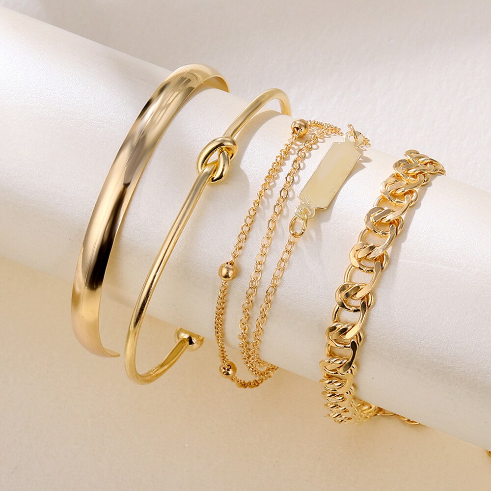 Victoria's Vogue Men Chain Bracelet Curb Cuban Link Chain Bangle for Male Women Hiphop Trendy Wrist Jewelry Gift