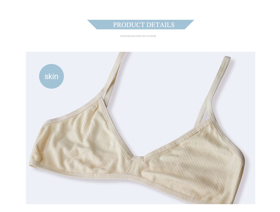 New Bras For Women Ribbed Cotton Bralette Comfortable Wirefree Ladies Bras unpadded and iron Female Sexy Underwear Backless Bra