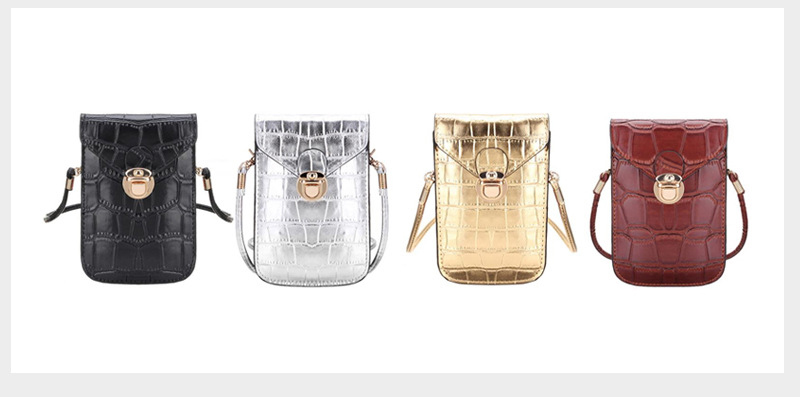 Victoria's Vogue Silver Mobile Phone Mini Bags Small Clutches Shoulder Bag Crocodile Leather Women Handbag Black Clutch Purse Handbag Flap Black Victoria's Vogue Silver Mobile Phone Mini Bags Small Clutches Shoulder Bag Crocodile Leather Women Handbag Black Clutch Purse Handbag Flap Black