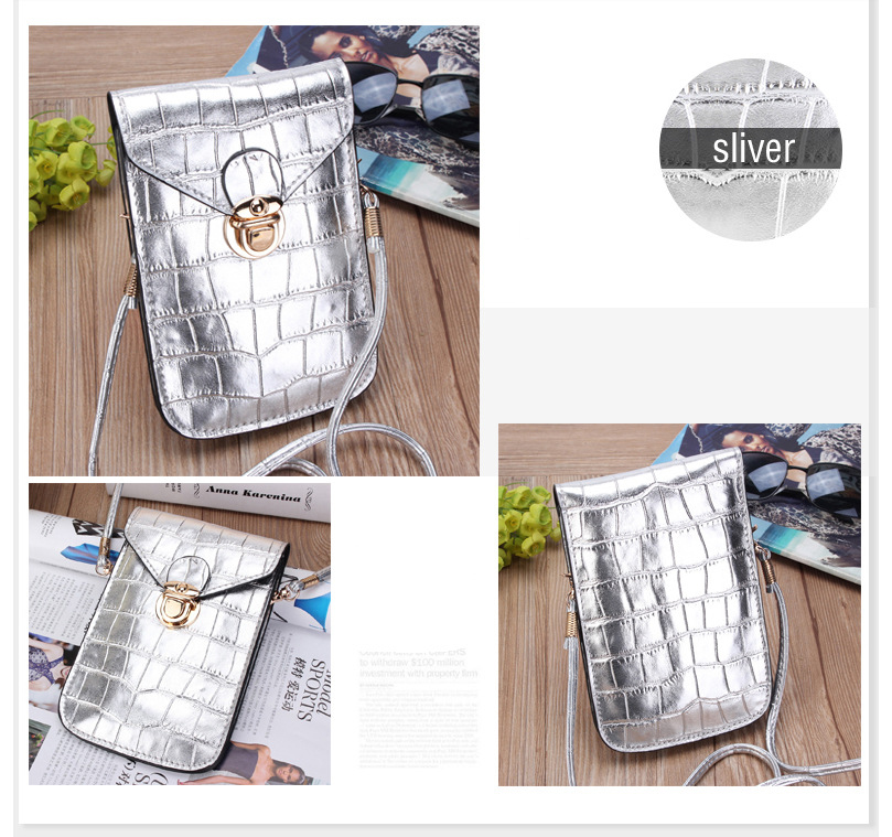 Victoria's Vogue Silver Mobile Phone Mini Bags Small Clutches Shoulder Bag Crocodile Leather Women Handbag Black Clutch Purse Handbag Flap Black Victoria's Vogue Silver Mobile Phone Mini Bags Small Clutches Shoulder Bag Crocodile Leather Women Handbag Black Clutch Purse Handbag Flap Black