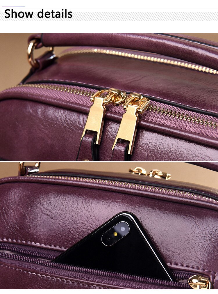 Victoria's Vogue NEW Casual Leather Crossbody Bags for Women Luxury Handbags Women Bags Designer Top-Handle Bags High Quality Shoulder Bag