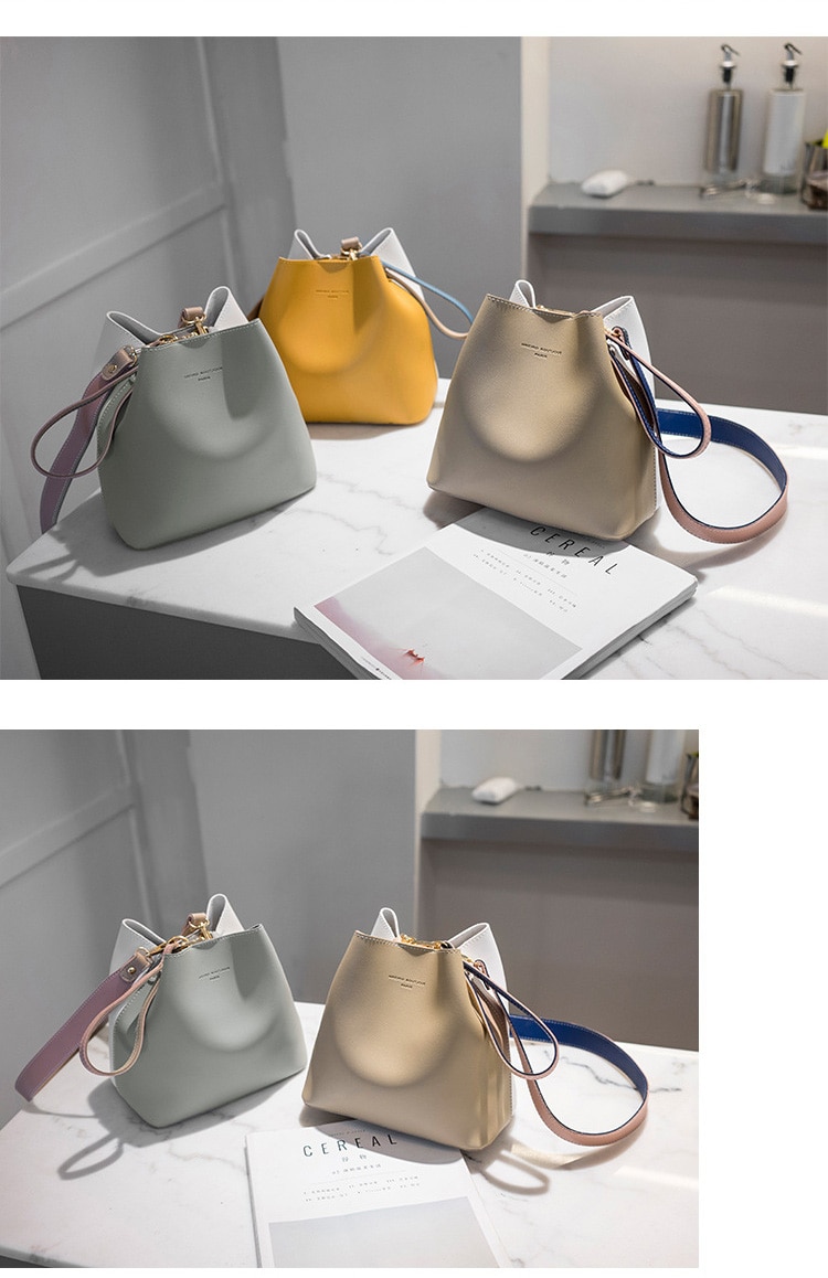 Victoria's Vogue 2021 Fashion Women Bag Summer Bucket Bag Women PU Leather Shoulder Bags Brand Designer Ladies Crossbody Messenger Bags Totes Sac