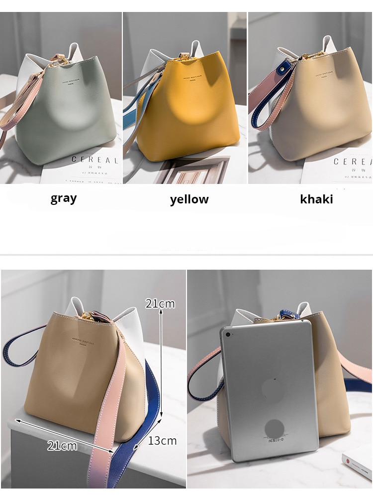 Victoria's Vogue 2021 Fashion Women Bag Summer Bucket Bag Women PU Leather Shoulder Bags Brand Designer Ladies Crossbody Messenger Bags Totes Sac