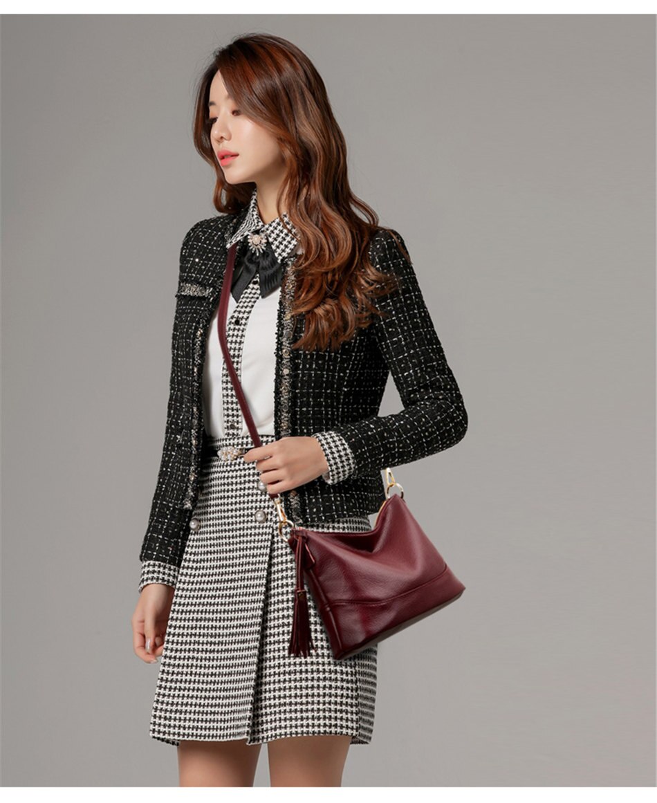 Victoria's Vogue Crossbody Bags For Women Leather Shoulder Bag Designer Brand Luxury Women Bag 2021 Messenger Handbag Small Black Bag sac a mainHigh Quality Leather Crossbody Bags for Women 2021 New L