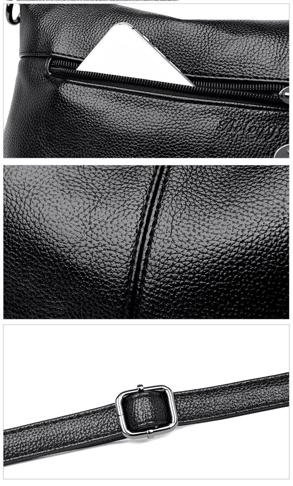 Victoria's Vogue Crossbody Bags For Women Leather Shoulder Bag Designer Brand Luxury Women Bag 2021 Messenger Handbag Small Black Bag sac a main Soft Leather Crossbody Bags for Women 2020 Luxury Handb