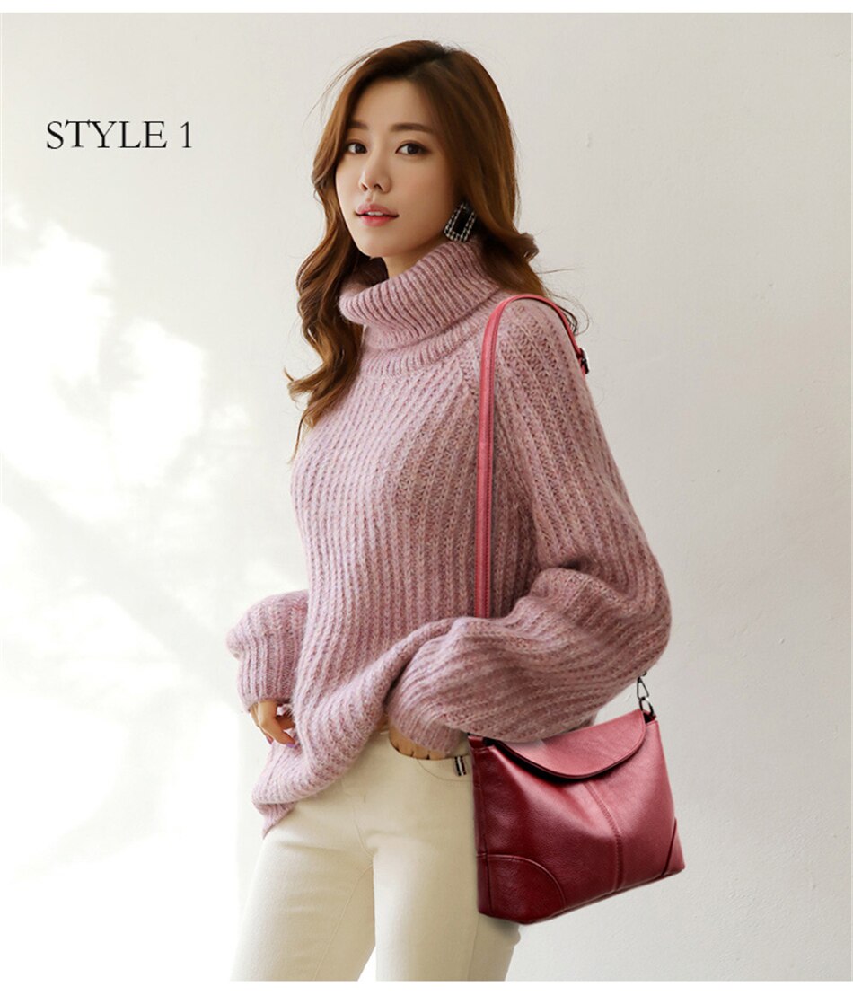 Victoria's Vogue Crossbody Bags For Women Leather Shoulder Bag Designer Brand Luxury Women Bag 2021 Messenger Handbag Small Black Bag sac a main Soft Leather Crossbody Bags for Women 2020 Luxury Handb