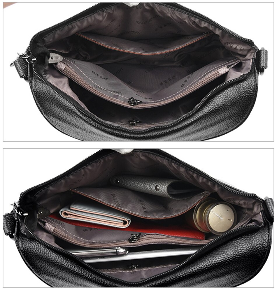 Victoria's Vogue Crossbody Bags For Women Leather Shoulder Bag Designer Brand Luxury Women Bag 2021 Messenger Handbag Small Black Bag sac a main Soft Leather Crossbody Bags for Women 2020 Luxury Handb