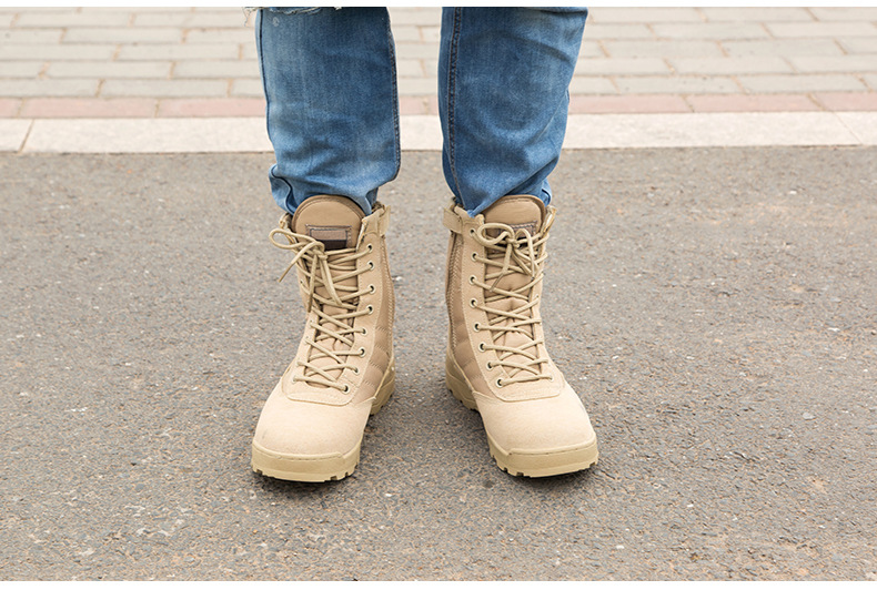 Victoria's Vogue New Outdoor Us Military Leather Combat Boots for Men Combat Bot Infantry Tactical Boots Askeri Bot Army Bots Army Shoes