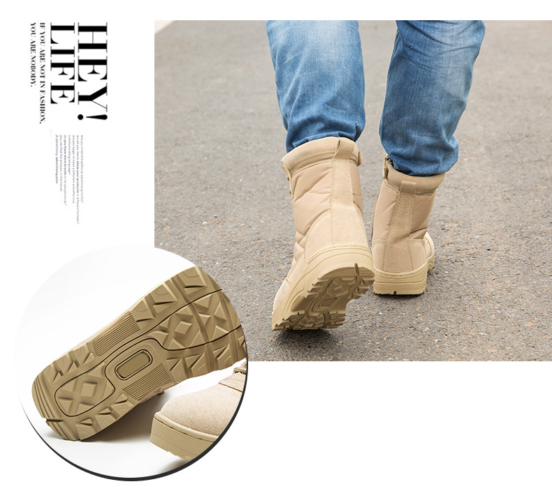 Victoria's Vogue New Outdoor Us Military Leather Combat Boots for Men Combat Bot Infantry Tactical Boots Askeri Bot Army Bots Army Shoes