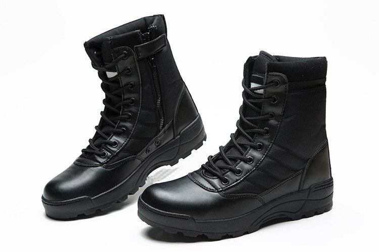 Victoria's Vogue New Outdoor Us Military Leather Combat Boots for Men Combat Bot Infantry Tactical Boots Askeri Bot Army Bots Army Shoes