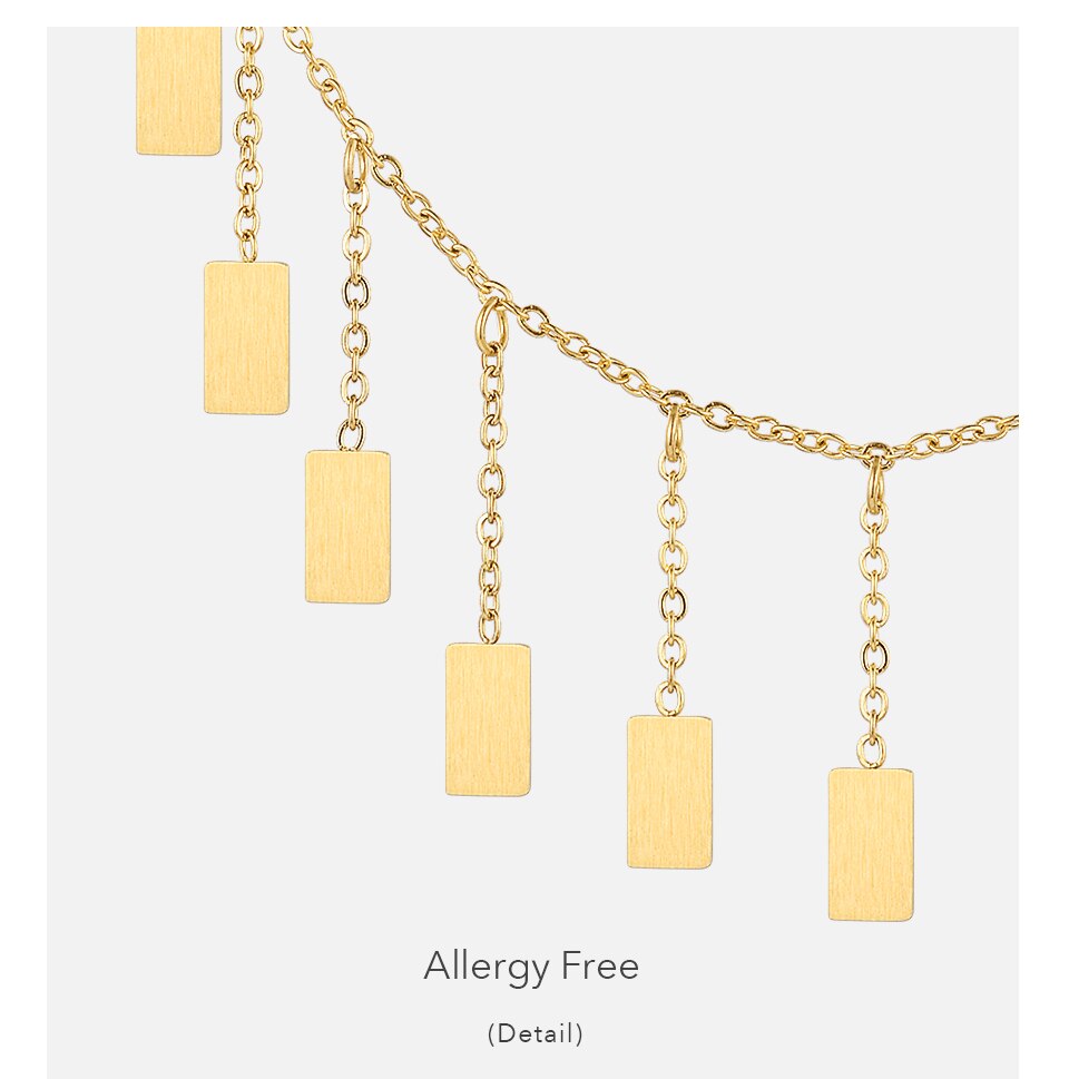 Victoria's Vogue Geometric Simple Necklace For Women Irregular Necklace Collier Femme 2021 Gold Color Fashion Jewelry Party Royal Hanging Square Necklace For Women Gold Color Choker Necklaces Stainles