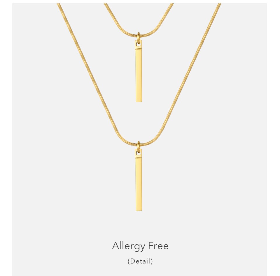 Victoria's Vogue Bar Mask Necklace For Women Gold Color Glasses Necklace Stainless Steel Fashion Jewelry Collier Femme Party