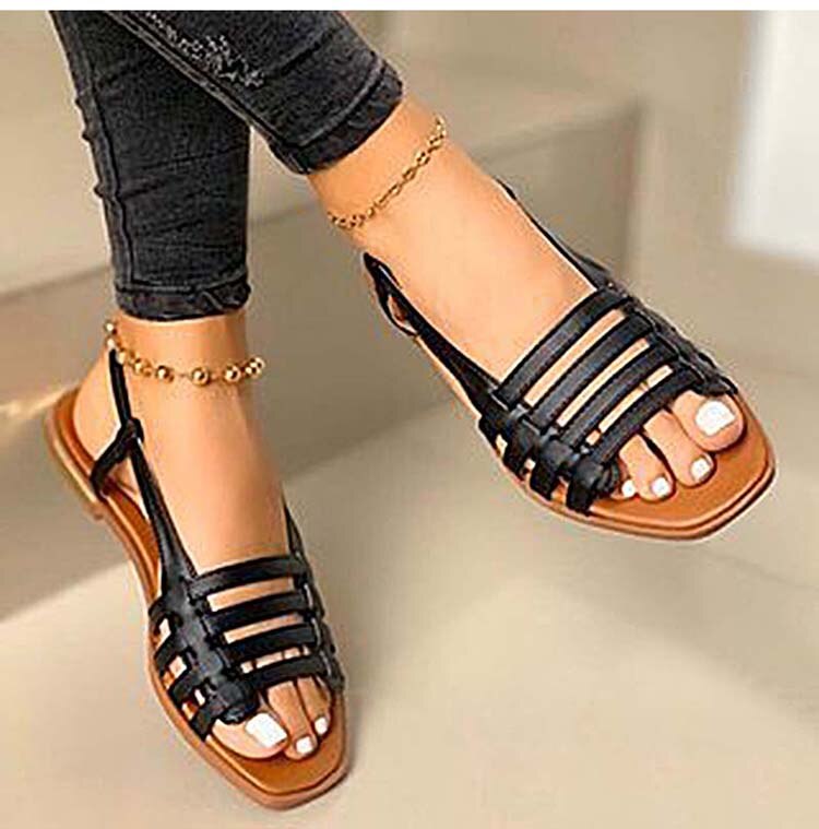 Victoria's Vogue Women'S Sandals 2021 Summer Shoes Ladies Foam Woman Platform Sandals Slip On Beach Sandal For Woman Flat With Big Size