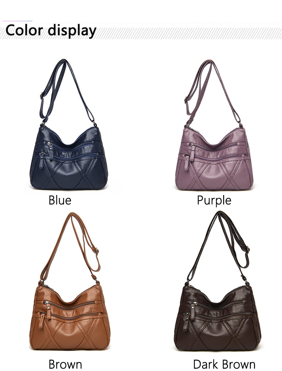 Victoria's Vogue New Casual Ladies Shoulder Bag Sewing Thread Fashion Purses and Handbags Small Pu Leather Crossbody Bags For Women 2020 New