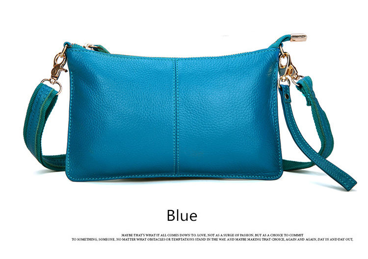 Victoria's Vogue Women Genuine Leather Day Clutches Candy Color Bags Women's Fashion Crossbody Bags Small Clutch Bags