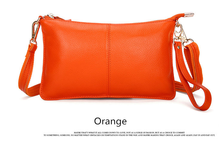 Victoria's Vogue Women Genuine Leather Day Clutches Candy Color Bags Women's Fashion Crossbody Bags Small Clutch Bags