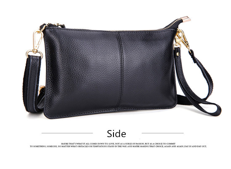 Victoria's Vogue Women Genuine Leather Day Clutches Candy Color Bags Women's Fashion Crossbody Bags Small Clutch Bags