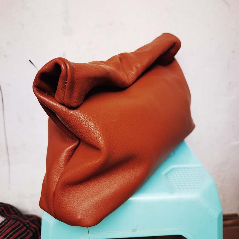 Victoria's Vogue New Euro Design Crimping Handbags Hot Office Mobile Phone Pockets Women's Handbag High Quality Portable Genuine Leather Handbags