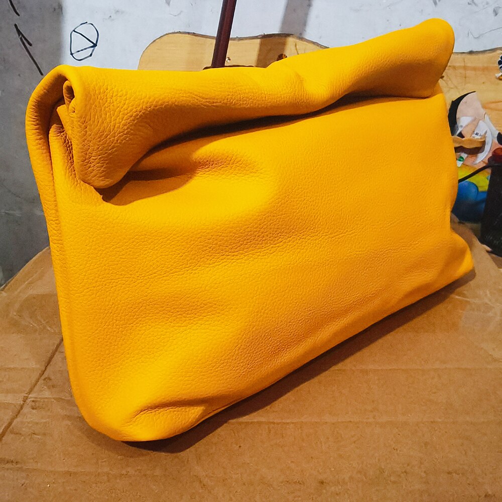 Victoria's Vogue New Euro Design Crimping Handbags Hot Office Mobile Phone Pockets Women's Handbag High Quality Portable Genuine Leather Handbags