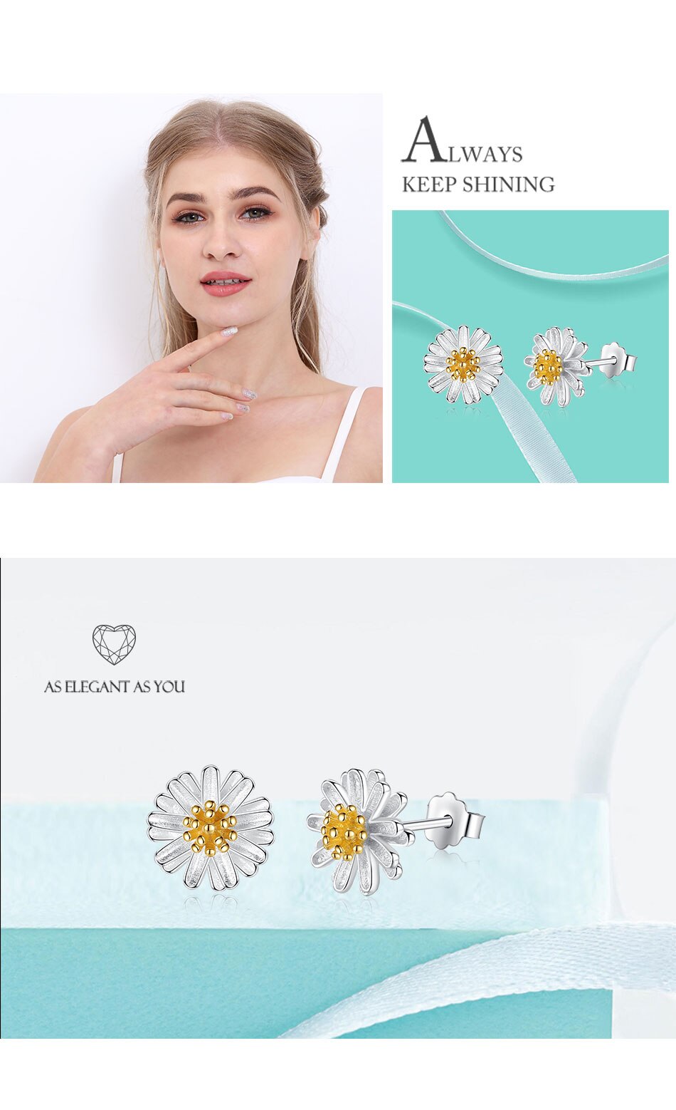 Victoriasvogue 100% 925 Sterling Silver Chrysanthemum Daisy Flower Small Stud Earrings For Women Fashion Gold Earrings Silver Jewelry Victoriasvogue 100% 925 Sterling Silver Chrysanthemum Daisy Flower Small Stud Earrings For Women Fashion Gold Earrings Silver Jewelry