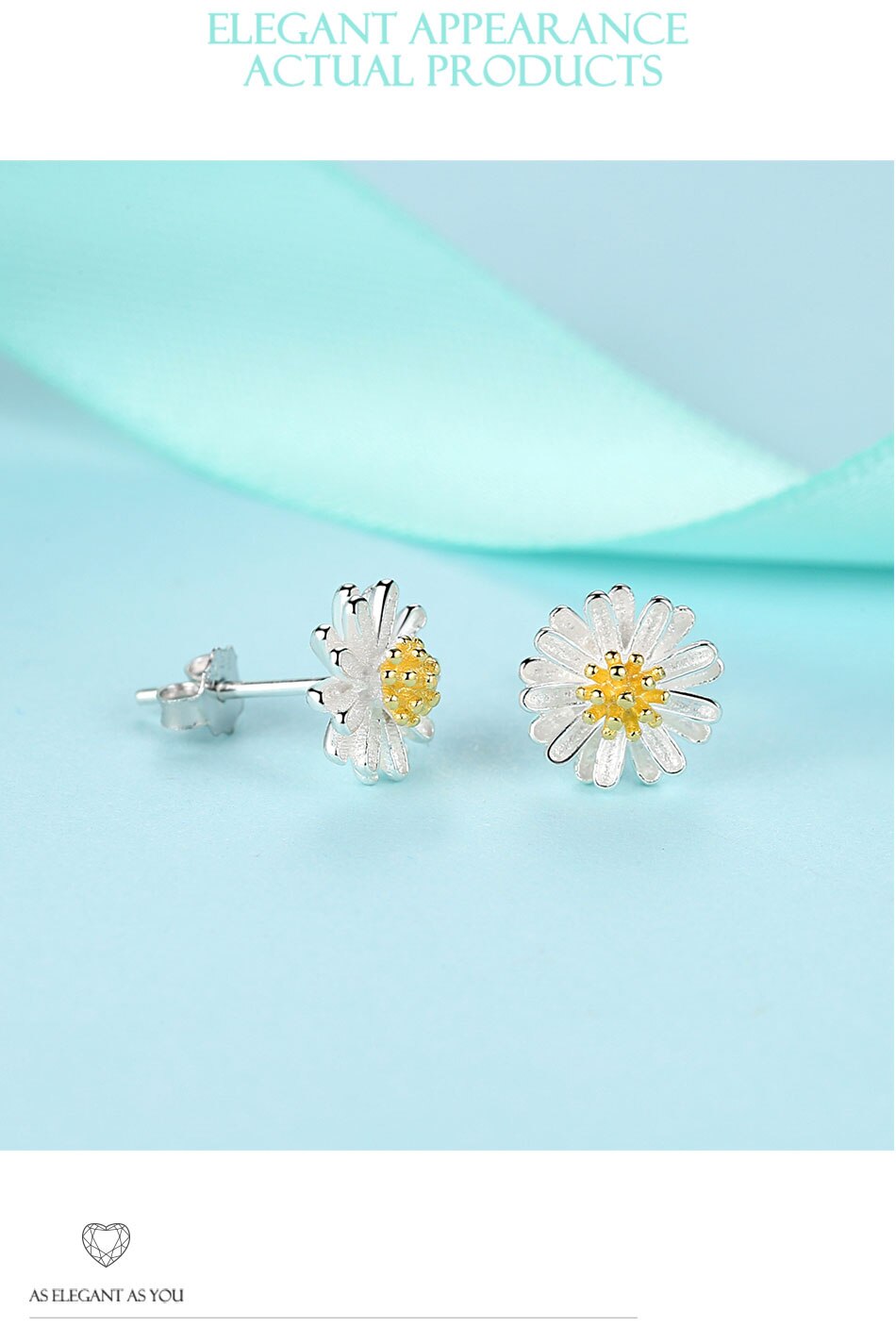 Victoriasvogue 100% 925 Sterling Silver Chrysanthemum Daisy Flower Small Stud Earrings For Women Fashion Gold Earrings Silver Jewelry Victoriasvogue 100% 925 Sterling Silver Chrysanthemum Daisy Flower Small Stud Earrings For Women Fashion Gold Earrings Silver Jewelry