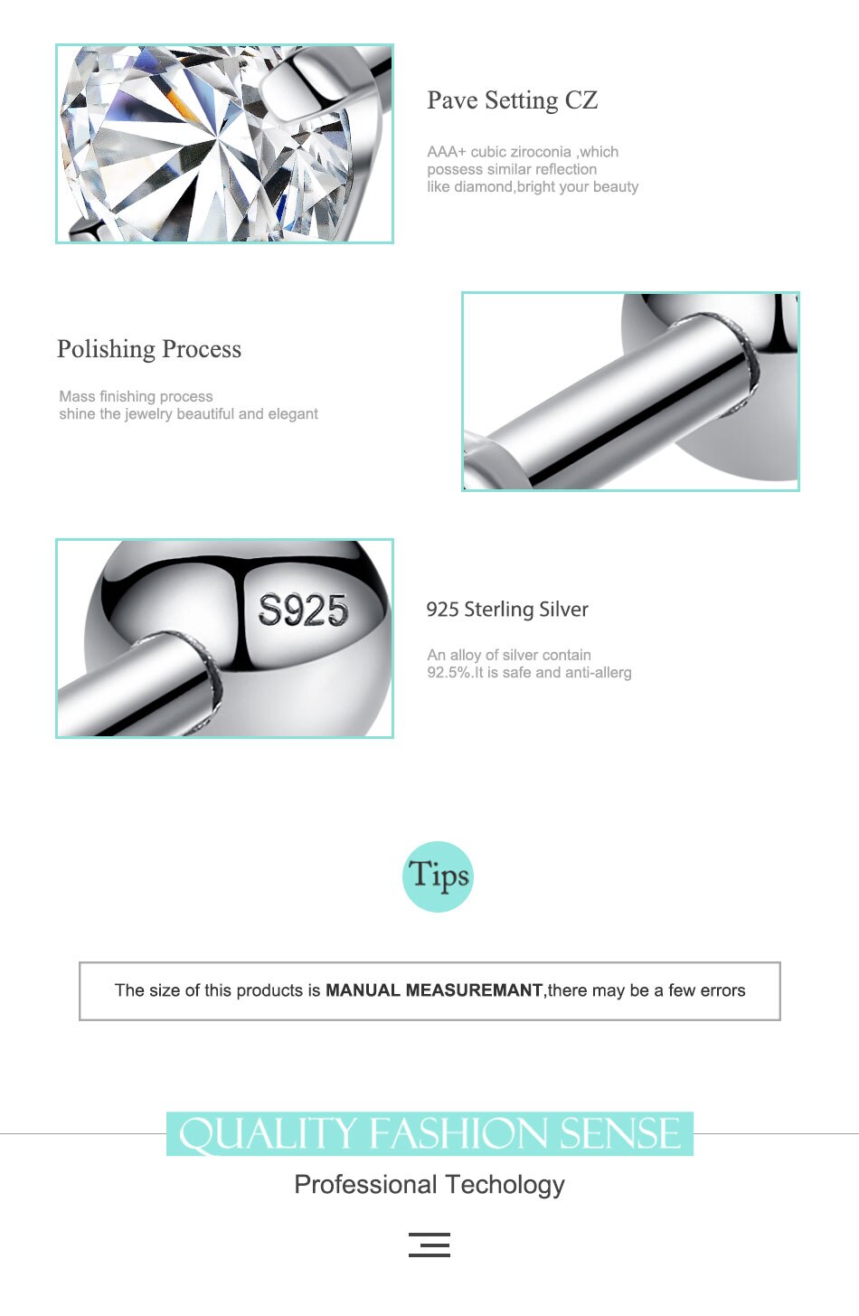 Victoriasvogue 925 Sterling Silver Simple Stud Earrings Crystal Cubic Zirconia Round Ball Geometric Earrings Women Wedding Jewelry Victoriasvogue 925 Sterling Silver Simple Stud Earrings Crystal Cubic Zirconia Round Ball Geometric Earrings Women Wedding Jewelry