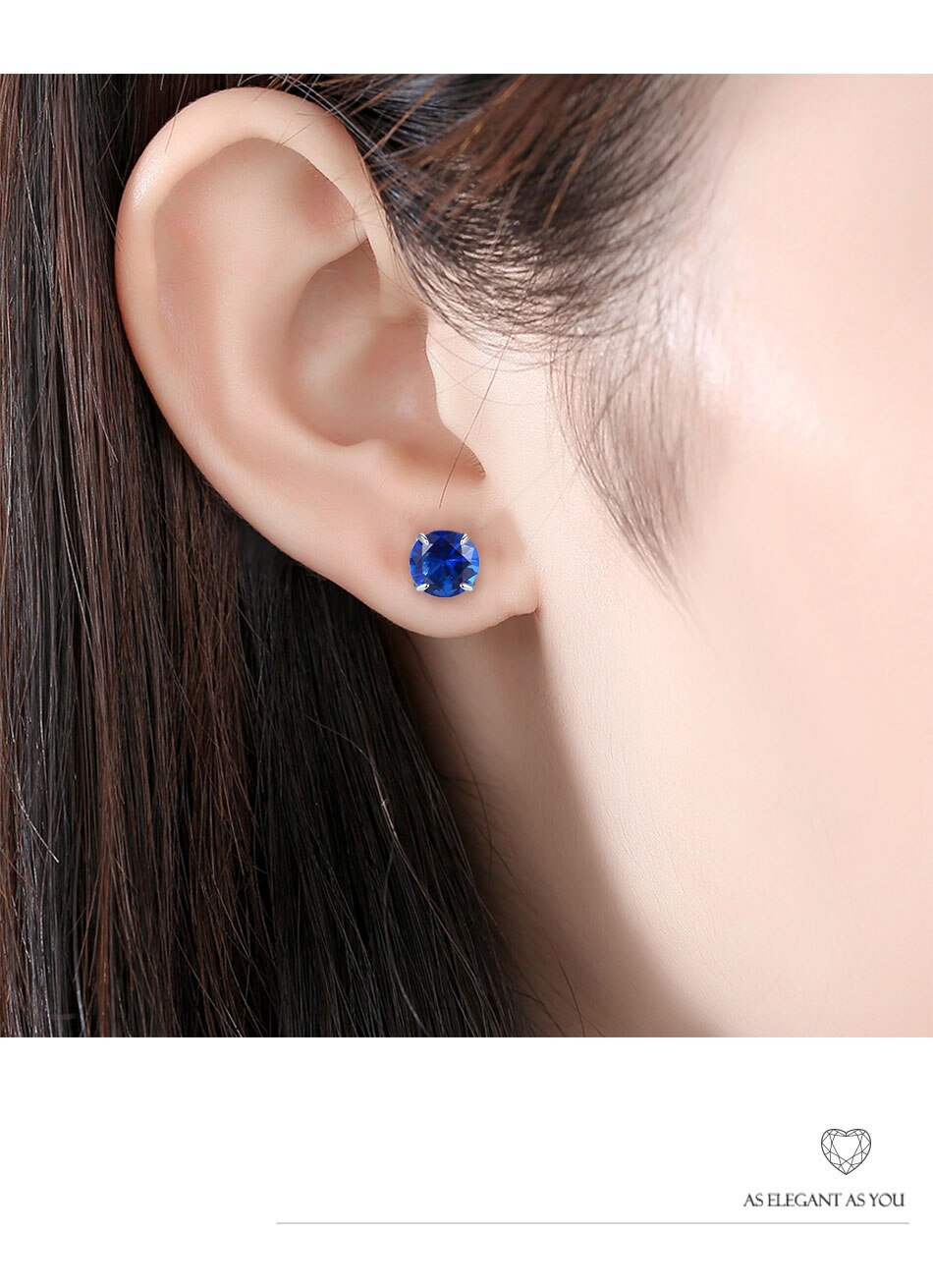 Victoriasvogue 925 Sterling Silver Simple Stud Earrings Crystal Cubic Zirconia Round Ball Geometric Earrings Women Wedding Jewelry Victoriasvogue 925 Sterling Silver Simple Stud Earrings Crystal Cubic Zirconia Round Ball Geometric Earrings Women Wedding Jewelry