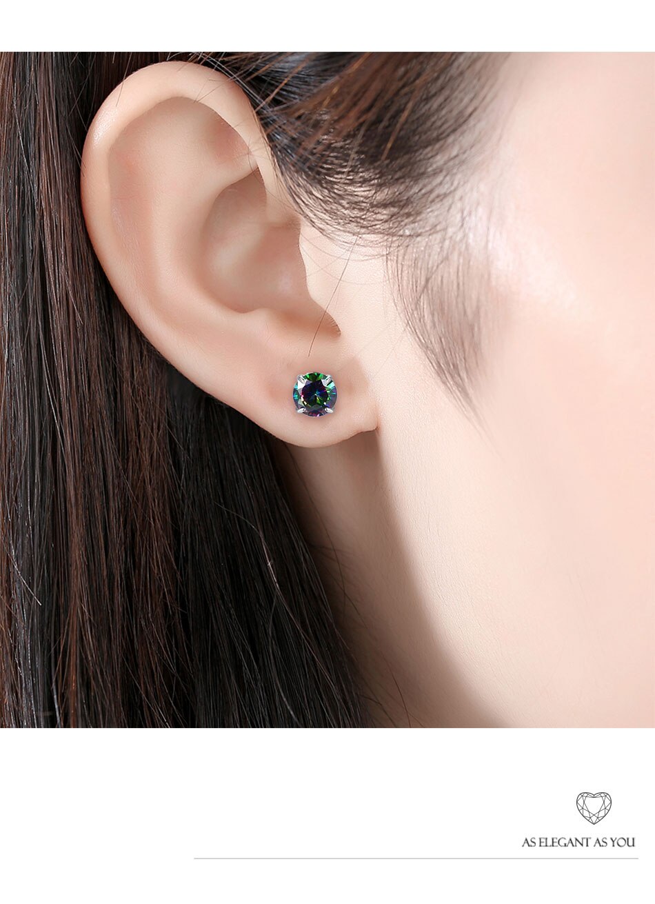 Victoriasvogue 925 Sterling Silver Simple Stud Earrings Crystal Cubic Zirconia Round Ball Geometric Earrings Women Wedding Jewelry Victoriasvogue 925 Sterling Silver Simple Stud Earrings Crystal Cubic Zirconia Round Ball Geometric Earrings Women Wedding Jewelry