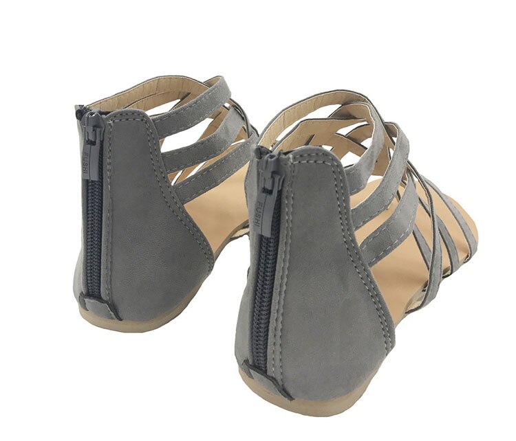 Victoria's Vogue Women Sandals Fashion Gladiator Sandals For Beach Summer Shoes Female Rome Style Flat Sandals Plus Size Casual Sandalias Mujer