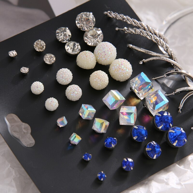 Victoriasvogue Bohemian Vintage Stud Earrings Set Statement Undefined  Crystal Geometric Earring For Women Aros Fashion Jewelry 2020