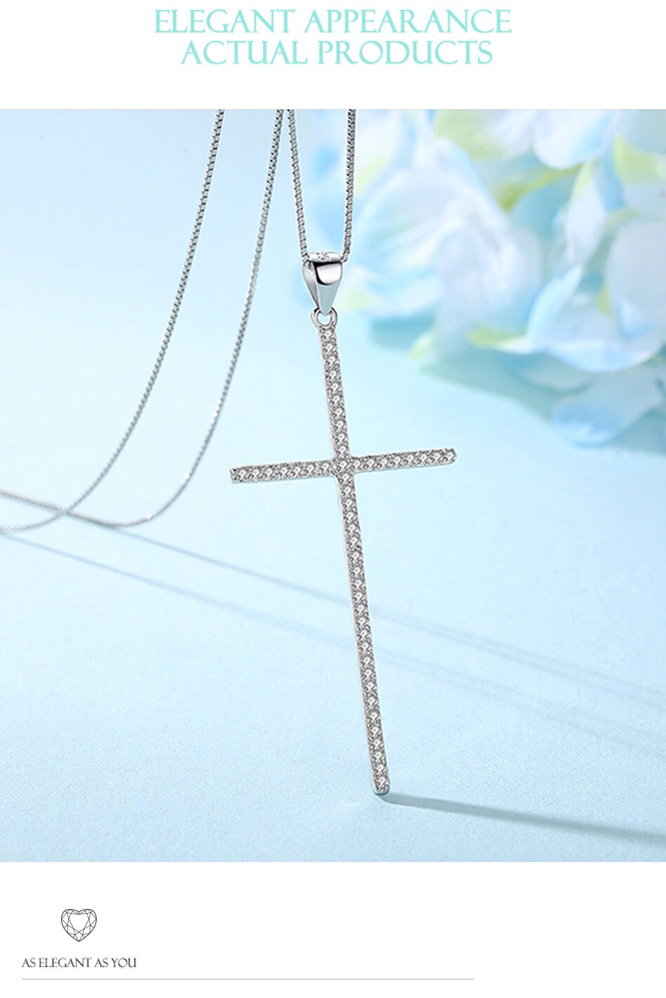 Victoriasvogue Authentic 100% 925 Sterling Silver Austrian Crystal Cross Necklaces Pendant Jewelry Fashion Women Statement Necklace 2019 Victoriasvogue Authentic 100% 925 Sterling Silver Austrian Crystal Cross Necklaces Pendant Jewelry Fashion Women Statement Necklace 2019