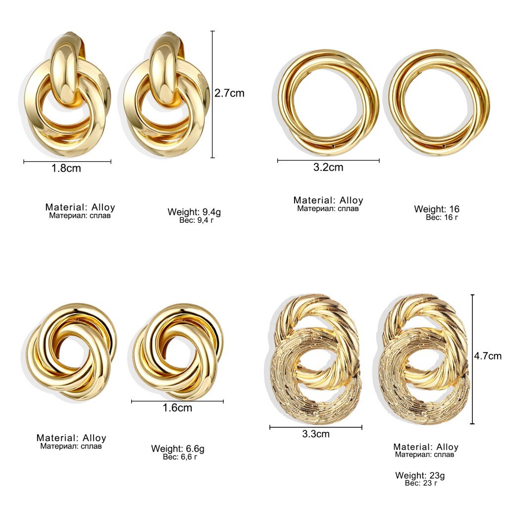 Victoriasvogue Fashion Vintage Earrings For Women Big Geometric Statement Gold Metal Drop Earrings 2020 Trendy Earings Jewelry Accessories Victoriasvogue Fashion Vintage Earrings For Women Big Geometric Statement Gold Metal Drop Earrings 2020 Trendy Earings Jewelry Accessories