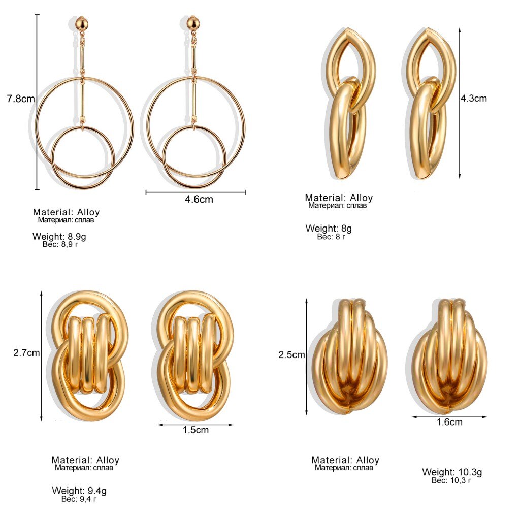 Victoriasvogue Fashion Vintage Earrings For Women Big Geometric Statement Gold Metal Drop Earrings 2020 Trendy Earings Jewelry Accessories Victoriasvogue Fashion Vintage Earrings For Women Big Geometric Statement Gold Metal Drop Earrings 2020 Trendy Earings Jewelry Accessories