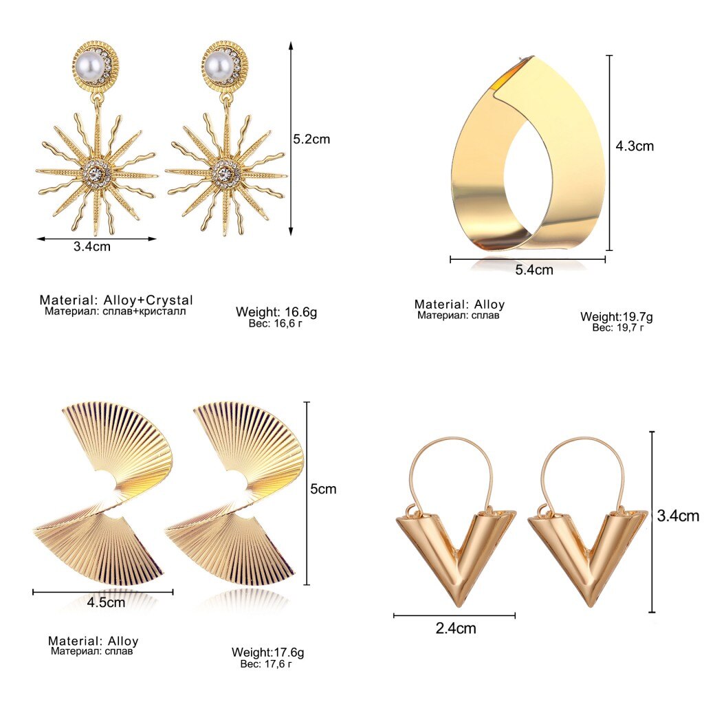 Victoriasvogue Fashion Vintage Earrings For Women Big Geometric Statement Gold Metal Drop Earrings 2020 Trendy Earings Jewelry Accessories Victoriasvogue Fashion Vintage Earrings For Women Big Geometric Statement Gold Metal Drop Earrings 2020 Trendy Earings Jewelry Accessories