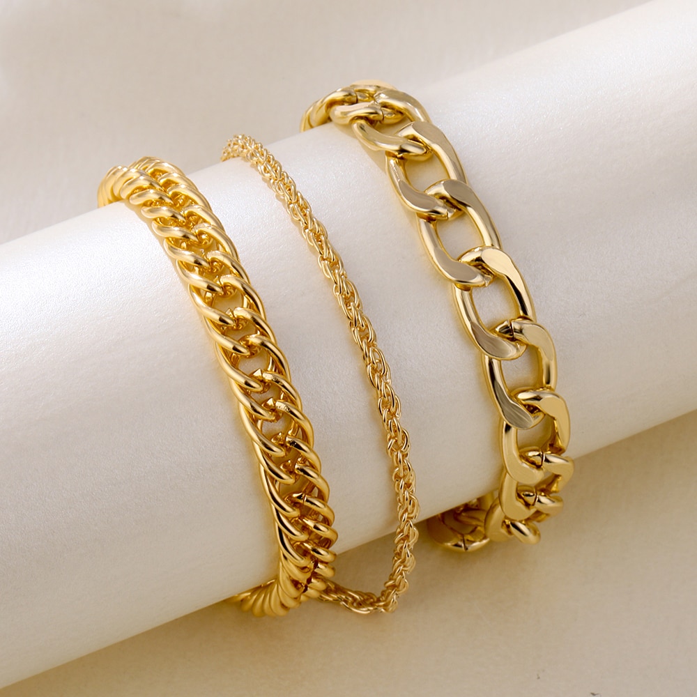 victoriasvogue Vintage Chain Bracelet For Women Men Korean Female Bangles Bracelet 2021 Charms Fashion Jewelry Gift