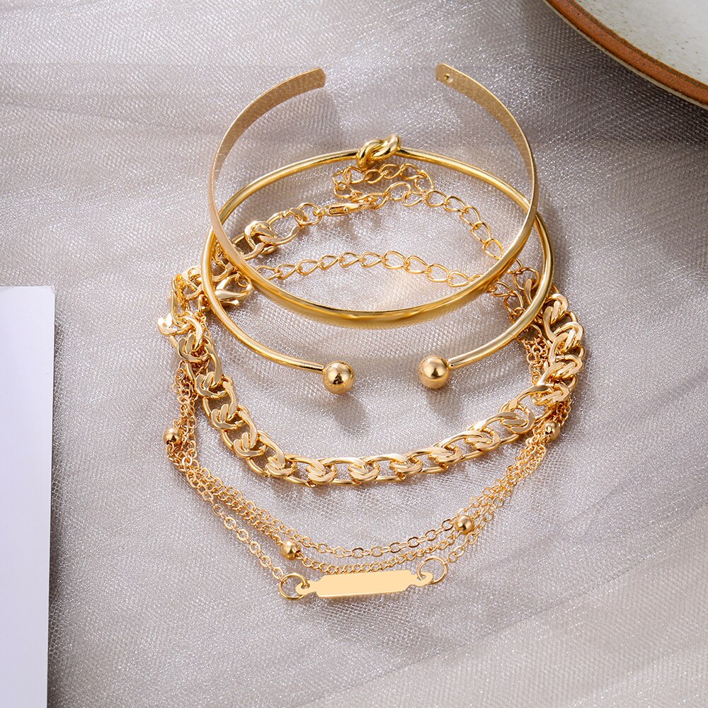 victoriasvogue Vintage Chain Bracelet For Women Men Korean Female Bangles Bracelet 2021 Charms Fashion Jewelry Gift