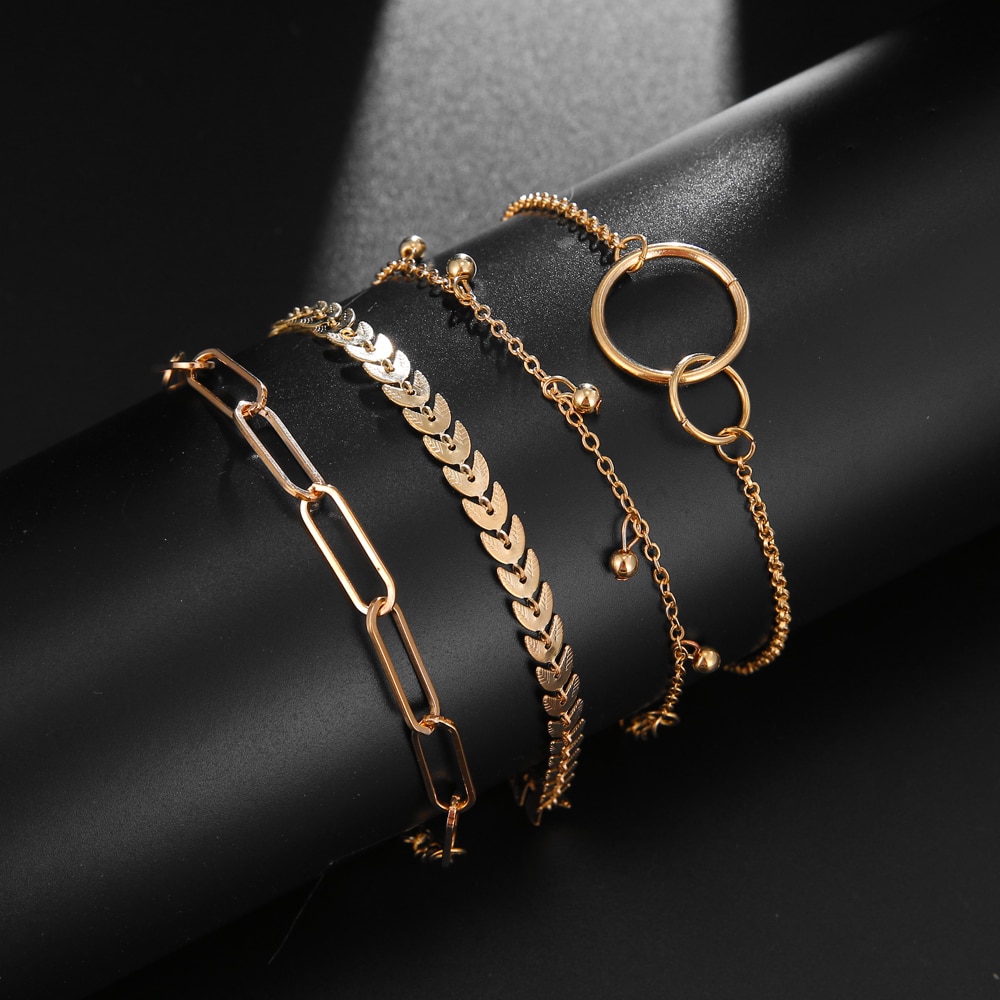 victoriasvogue Vintage Chain Bracelet For Women Men Korean Female Bangles Bracelet 2021 Charms Fashion Jewelry Gift